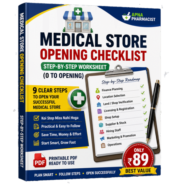 Medical Store Opening Step-by-Step Worksheet