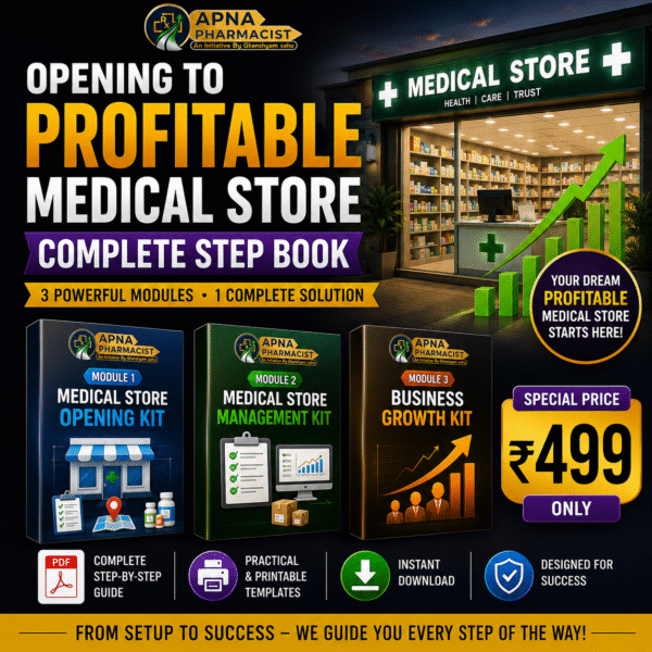 Opening to Profitable Medical Store – Complete Step Book